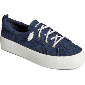 Sperry Womens Crest Vibe Platform Sneaker(Navy Lace)