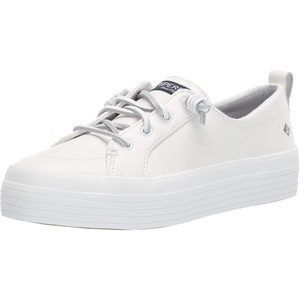 Sperry Womens Crest Vibe Platform Sneaker(Smooth White)