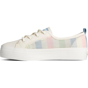 Sperry Womens Crest Vibe Platform Sneaker(White Mesh)