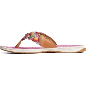 Sperry Women’s Parrotfish Braided Flip Flop Sandal(Multicolor)