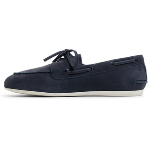 Sperry Women’s Slimboat Leather Boat Shoe(Navy Nubuck)