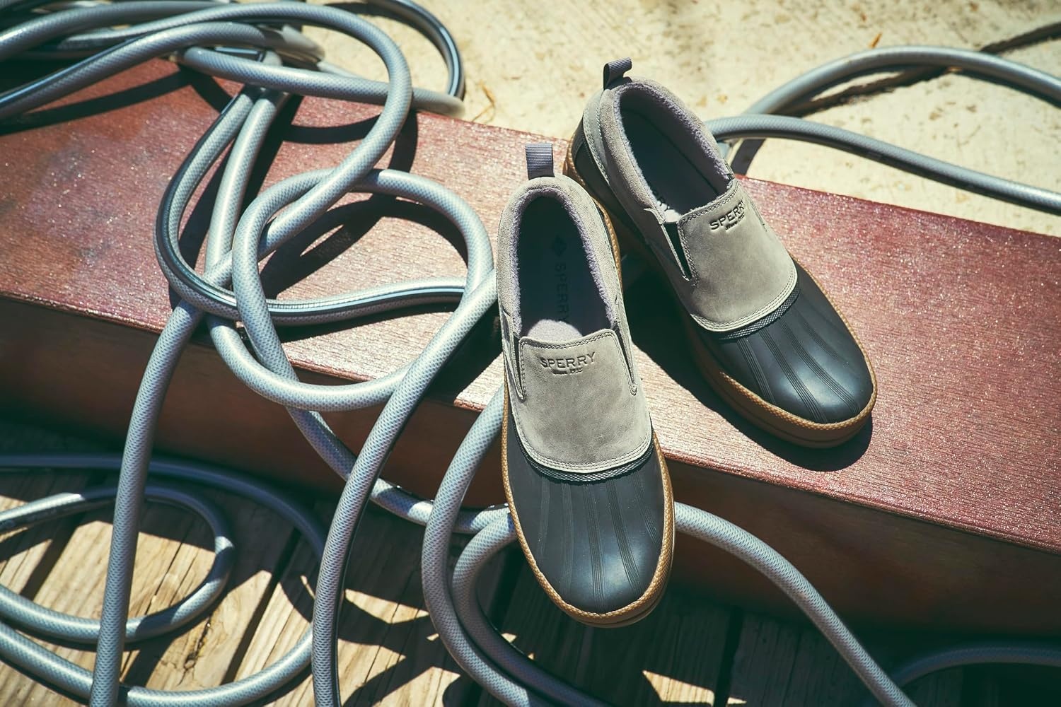 image:imageSperry Mens Coldbay Leather Waterproof Duck BootCharcoal