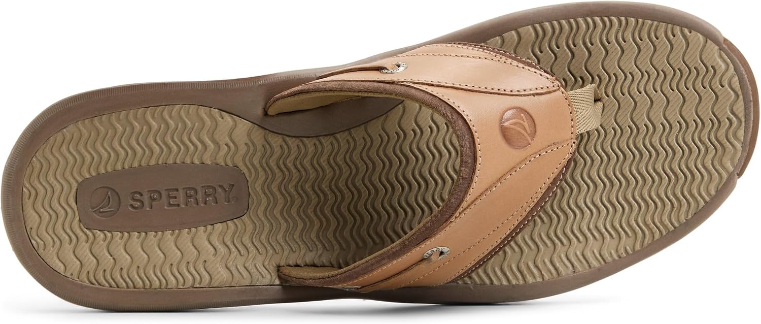 image:imageSperry Mens Outerbanks Leather Flip Flop SandalBrown