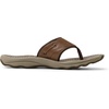 Sperry Men’s Outerbanks Leather Flip Flop Sandal(Dark Brown)