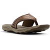 Sperry Men’s Outerbanks Leather Flip Flop Sandal(Dark Brown)