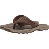 Sperry Men’s Outerbanks Leather Flip Flop Sandal(Smooth Brown)